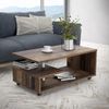 FORTE Bailey Couchtisch, Holzwerkstoff, Old – Wood Vintage, 105 x 60 x 45. 60 cm Bild 2