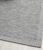 the carpet Calgary - robuster Teppich, Flachgewebe, modernes Design, ideal für Küche und Esszimmer, Vintage-Optik, Boho-Style, besonders flach, auch für den Außenbereich, Grau, 67x180 cm Bild 5