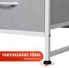 WLIVE Kommode mit 6 Schubladen aus Stoff, Kommodenschrank für Schlafzimmer, Kommode Wohnzimmer, mit Stabiler Stahlrahmen, Holzplatte, Hellgrau Bild 5
