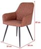 Selsey Esszimmerstuhl, Hellbraunes Kunstleder, 57 x 87 x 65, 5903025358727 Bild 3