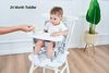 PandaEar Babystuhl Sitzerhöhung| Tragbarer Babysitz Kinderstuhl| Kompaktes Klappbarer Booster Hochstuhl mit Riemen für den Innen- und Außenbereich| Ideal für Camping Strand Rasen (Sitzerhöhung) Bild 3