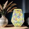 Marrakesch Orient & Mediterran Interior Nachttischlampe Boho Deko tischlampe Nachtischlampe aus Glas Mosaik Fikus -3-, Handarbeit Bild 2