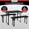 Stagecaptain Bierzeltgarnitur BBEU-110 Hirschgarten Bierzeltgarnitur für Balkon 110 cm - 5 x Set, (15-tlg) Bild 2
