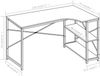 vidaXL Computertisch Weiß 120x72x70 cm 20262 Bild 3
