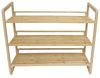 Schuhregal "Natural" aus Bambus, natur, 3 Ebenen für bis zu 9 Paar Schuhe, Schuhablage, Schuhaufbewahrung Bild 2