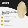 BRILLIANT Lampe, Sunset Wandleuchte gold-antik, Metall, 1x QT14, G9, 18W,Stiftsockellampen (nicht enthalten) Bild 2