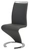 Vente-unique - TWIZY Stuhl Kunstleder Schwarz - B 49 cm x H 100 cm x L 61 cm Bild 5