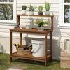 Furinno Tioman Outdoor Bank/Regal für Töpfe, Holz, 49. 53x91. 29x108. 51 cm Bild 2