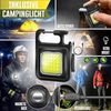 KESSER® Campingstuhl faltbar bis 160 kg | Angelstuhl Faltstuhl Klappstuhl Gepolstert mit Armlehnen | Campinglicht und Getränkehalter + Tasche mit hoher Rückenlehne | Strandstuhl mit Angelhalterung Grau / Schwarz Bild 5