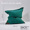 Outdoor Sitzsack SQUAREit Cobana Petrol meliert Bild 2