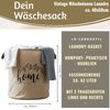 LS-LebenStil Wäschekorb Vintage Wäschesack Home 62L Faltbar Wäschesammler Wäschetruhe (Faltbar - Wäschebox Wäschesammler Wäschesortierer Aufbewahrungsbox mit Griffen für Kleidung, Handtücher, Spielzeug, 1 St) Bild 2