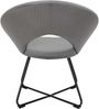 HOME DECO FACTORY, HD0130, Runder Samtsessel Cotele Giulia Grey, Lounge Edition, Möbel, Sitz, Sofa und Sessel, 67 x 84 x 52 cm, Sitzhöhe 52 cm, Grau Bild 5