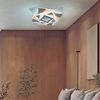 näve LED Deckenleuchte Liora, CCT - über Fernbedienung, Dimmfunktion, Memoryfunktion, Nachtlichtfunktion, dimmbar über Fernbedienung, LED fest integriert, warmweiß - kaltweiß, 3D-Effekt, CCT, Memory, Nachtlicht, dimmbar per Fernbedienung, weiß Bild 5