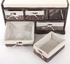 Kommode und Sitzbank mit 5 Schubladen, 45x77x36cm, Shabby-Look, Vintage ~ braun Bild 5