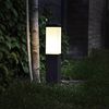Qazqa Außen-Stehlampe Malios, ohne Leuchtmittel, E27, Weiß, Modern, Kunststoff, 1-flammig Bild 2
