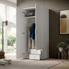 Stella Trading 'Base' Kleiderschrank, weiß, 81 x 176 x 51 cm (B/H/T) Bild 4