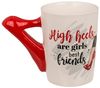 Tasse High heels are girls best friends Kaffeebecher mit Schuh als Henkel 375 ml Bild 2