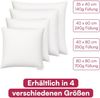 Clinotest Kopfkissen Polykissen Glatt, Füllung: 120g, Bezug: Polyester, Für jede Schlafposition, 95°C waschbar & trocknergeeignet, bewährte Qualität aus Hotellerie Bild 3