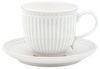 Greengate Tasse Alice Tasse mit Untertasse white 8,5 cm, Steinzeug Bild 1