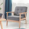 HOMCOM Sessel Polsterstuhl mit Armlehnen Bild 2