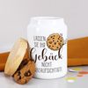 Herz & Heim Keksdose mit lustigem Aufdruck - Vorratsdose für Kekse & Gebäck, Keramik, mit Holzdeckel Bild 3