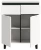 Kommode >Tomasa< in Weiß - 80x99x36cm (BxHxT) Bild 5