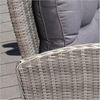 Monte Carlo Garten Sitzgruppe, Polyrattan, grau, für 4 Personen Bild 5
