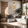 Marrakesch Orient & Mediterran Interior Pendelleuchte Orientalische Deko Pendelleuchte Hängelampe Lampe Yusa, Handarbeit Bild 2