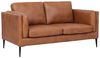 Valencia 2-Sitzer Ledersofa - Echtleder Cognac Braun Bild 4