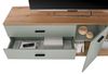 NARVA TV-Lowboard mit LED-Beleuchtung in Salbei, Evoke Eiche Optik - TV Schrank mit viel Stauraum für Ihr Wohnzimmer - 179 x 67 x 44 cm (B/H/T) Bild 4