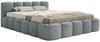 Selsey Polsterbett 140x200 cm Modernes Design, Stabiler Metallrahmen mit Gasdruckfedern Piano-Veloursstoff in Grau Bett mit Bettkasten Maximale Belastung 250 kg Bild 3