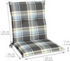 Beautissu Sunny Niederlehner Auflage 100 x 50 x 6 cm Blau Bild 3
