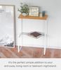 Yamazaki Beistelltisch "Tosca" Ablagetisch 42 x 57 x 22 cm, Sofatisch, kleines Regal, Konsolentisch, freistehend, mit Ablage Bild 4
