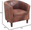 riess-ambiente Cocktailsessel HEMINGWAY whisky braun / braun (Einzelartikel, 1-St), Wohnzimmer · Microfaser · Retro Design Bild 3