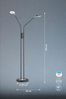 Fischer & Honsel 40300 LED Stehleuchte Dent 2-flammig Schwarz tunable white Bild 5