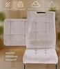 Home4You Freischwinger, Beige, Schwarz, Mikrofaser, Webstoff, Metall, (Set, 4 St), B 44 x H 96 x T 59 cm Bild 5