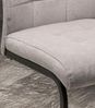 Home4You Freischwinger, Beige, Schwarz, Mikrofaser, Webstoff, Metall, (Set, 4 St), B 44 x H 96 x T 59 cm Bild 3