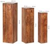 Beistelltisch 3er Set WL1. 566 Massivholz 24,5 x 85 x 24,5 cm Sheesham Tische Bild 3