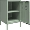 Dorel Home Furnishings Missionsbezirk | Beistelltisch mit Einer Tür aus grünem Metall Bild 4