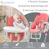Suleno - Baby Hochstuhl mitwachsend, Kinderstuhl, Kinderhochstuhl, Babyliege, Baby High Chair, verstellbar, klappbar, 7 Höhen, abnehmbares Tablett, aufsteckbarer Teller, 0 - 6 Jahre Bild 5