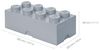 Lego 'Storage Brick 8' Aufbewahrungsbox grau Bild 3