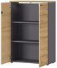 Aktenschrank 3OH 80cm AURAY-01 Graphit/Grandson-Eiche-Nb. B/H/T ca. 80/120/40cm Bild 3