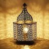 Marrakesch Orient & Mediterran Interior Nachttischlampe Orientalische Tischlampe Nachttischlampe Feryal Weiss, Handarbeit Bild 2