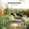 Outsunny LED Solarleuchte mit Lichtsensor, LED, Ein-,Ausschalter, LED fest integriert, Warmweiß, für Garten Balkon Außen Rasen Hof Bild 4