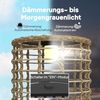 Outsunny LED Solarleuchte mit Lichtsensor, LED, Ein-,Ausschalter, LED fest integriert, Warmweiß, für Garten Balkon Außen Rasen Hof Bild 5