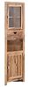 Eckhochschrank Eckschrank Laros Akazie Massivholz braun 60x185x30 cm massivum Holzschrank Eckmöbel Badschrank Flurschrank Hochschrank Bild 3