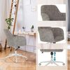 hjh LIVING Homeoffice Stuhl gepolstert SOLAO Home Schreibtischstuhl Drehstuhl höhenverstellbar, Wippfunktion, Stoff Grau Bild 5