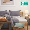 Blumtal Luxus Spannbettlaken 180x200 cm Boxspringbett 2er Set bis 40cm Höhe - Oeko-Tex Zertifizierte Baumwoll Bettlaken 180x200 Boxspringbett - Spannbettlaken 180x200 cm Baumwolle - Weiss Bild 3