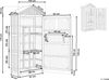 Beliani 'SAVOCA' Gartenschrank, Akazienholz braun, 100x40x200 cm Bild 3