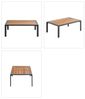 Dehner Garten-Essgruppe Milo, 4-teilig mit 1x Tisch / 1x Sofa / 2x Sessel, inkl. Polster, modernes und gemütliches Lounge-Set aus pulverbeschichtetem Aluminium Bild 5